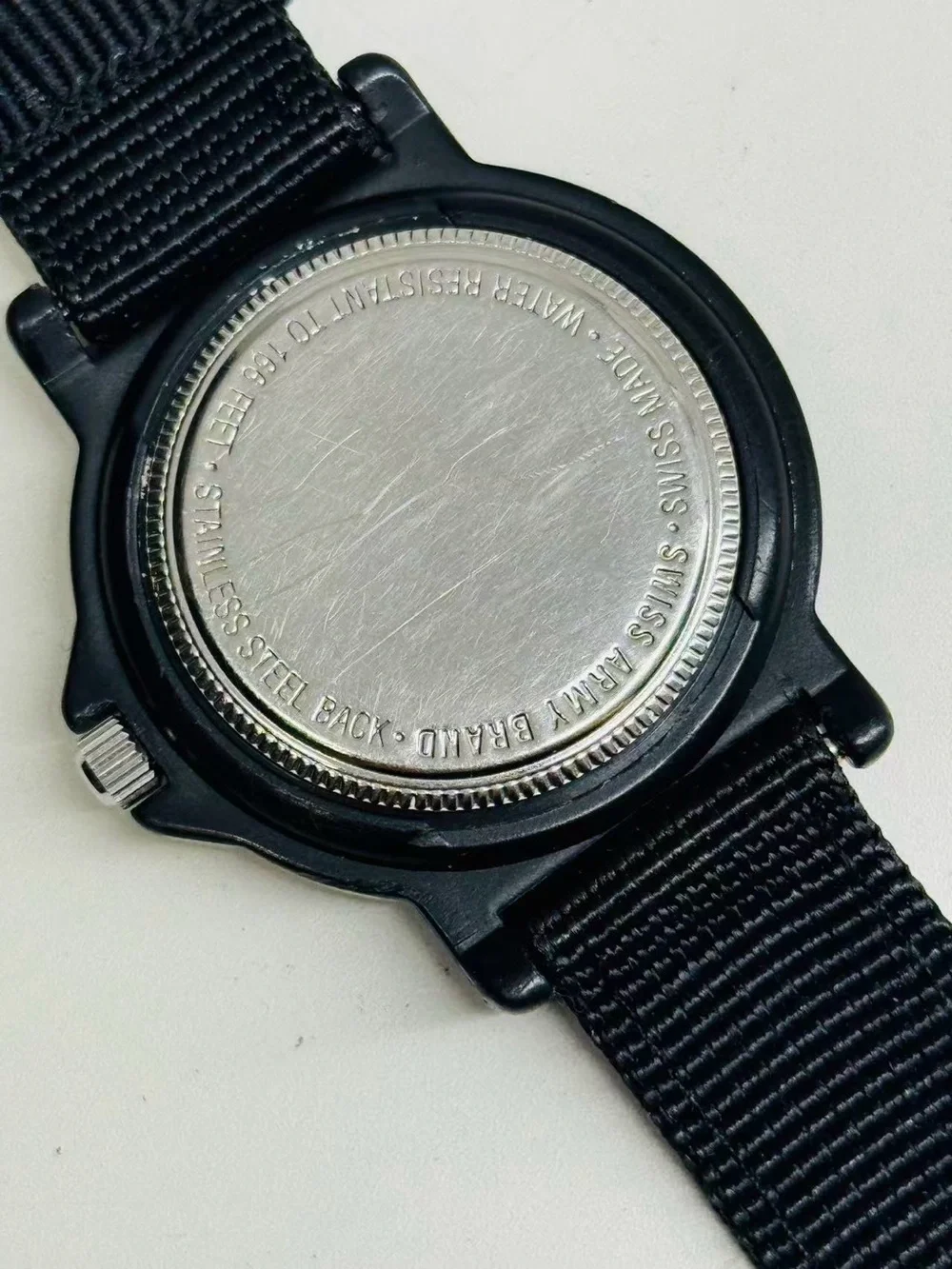 Vintage Swiss Army Victorinox Field Men Watch Date Quartz 38mm New Battery Runs